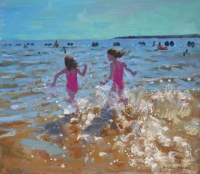 Planschen im Meer, Clacton. 2014